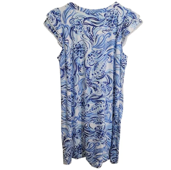 Lilly Pulitzer Bridgitte Cotton Shift Dress in Resort White Don't Be Jelly - Picture 9 of 11